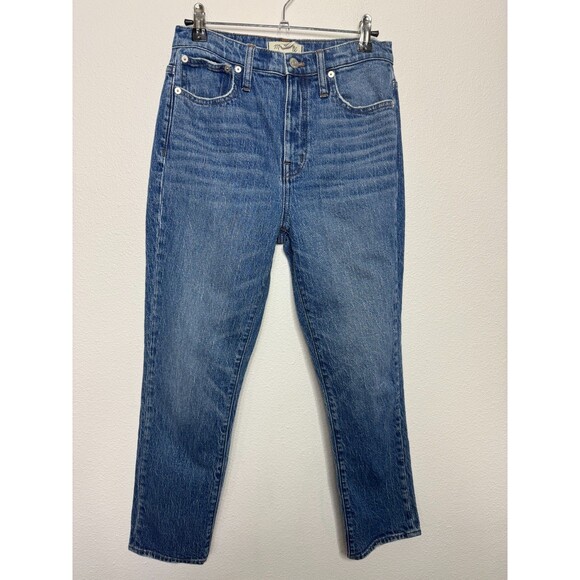 Madewell Size 25 High-Rise Boyjean In Lavern Wash Denim Medium Cropped Sample - Picture 4 of 12
